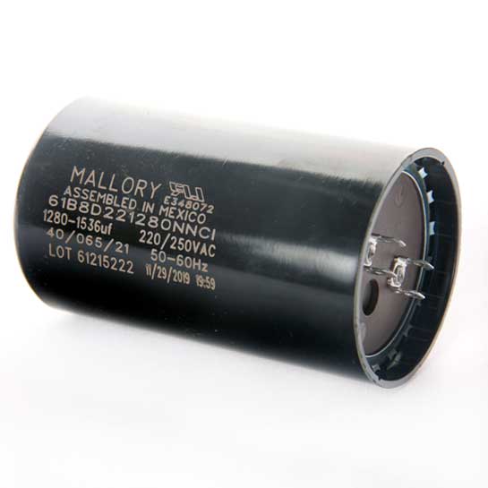 Capacitor 1280-1536mf 220v Mallory