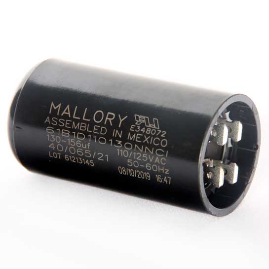 Capacitor 130-156mf 110v Mallory