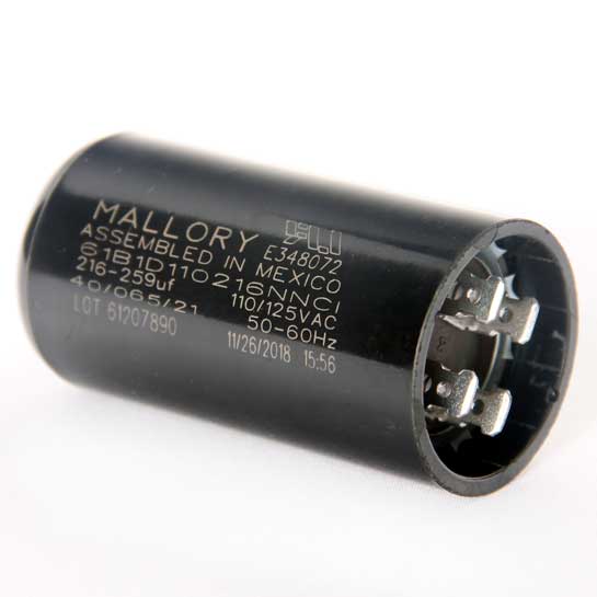 Capacitor 216-259mf 110v Mallory