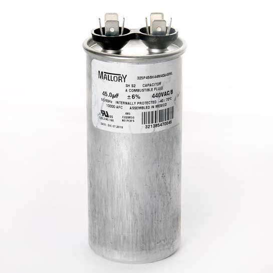 Capacitor 45mf Marcha 440v Mallory