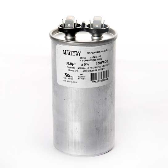 Capacitor 50mf Marcha 440v Mallory Cap50m440