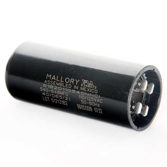 Capacitor 540-648mf 110v Mallory