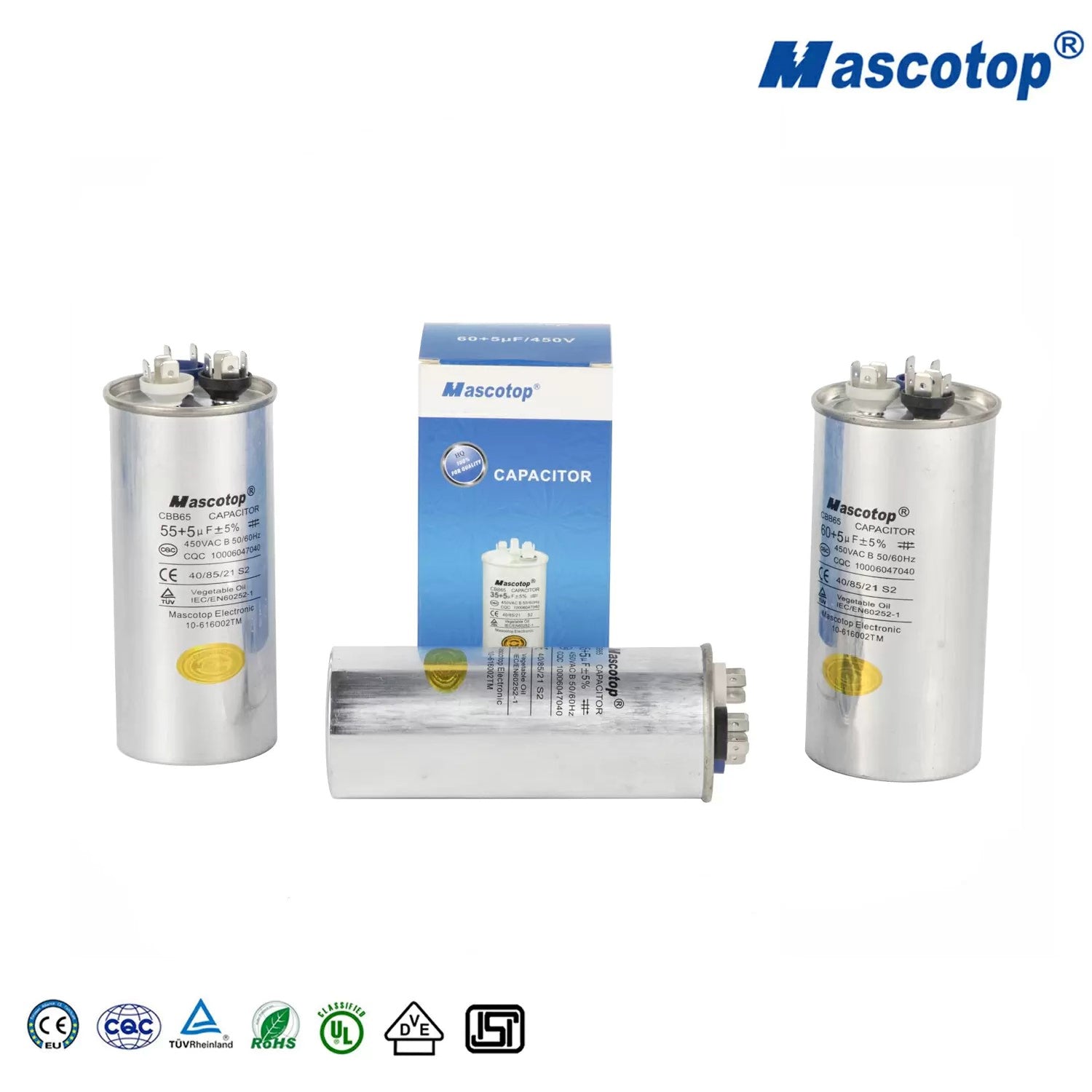 Capacitor Condensador Mascotop 2.5mf Marcha 450v
