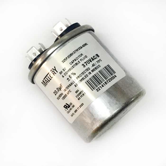 Capacitor Marcha 20mf 370v Mallory