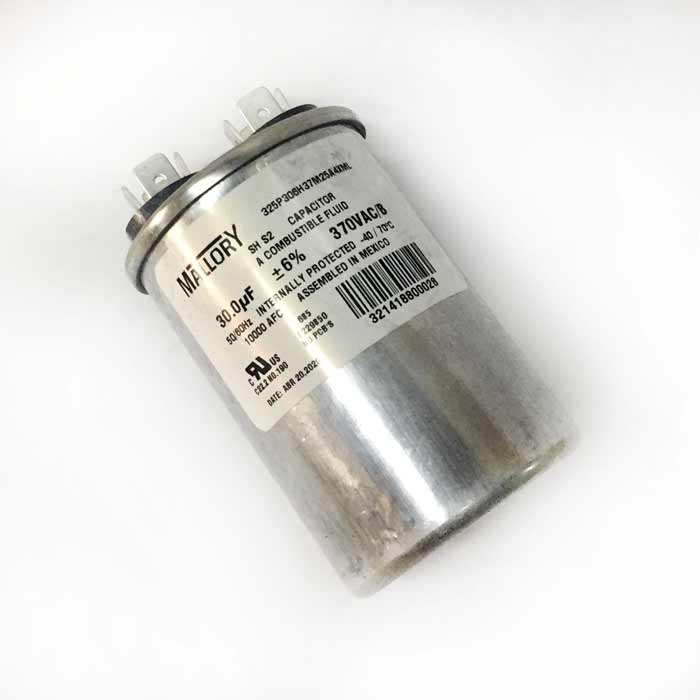 Capacitor Marcha 30mf 370v Mallory