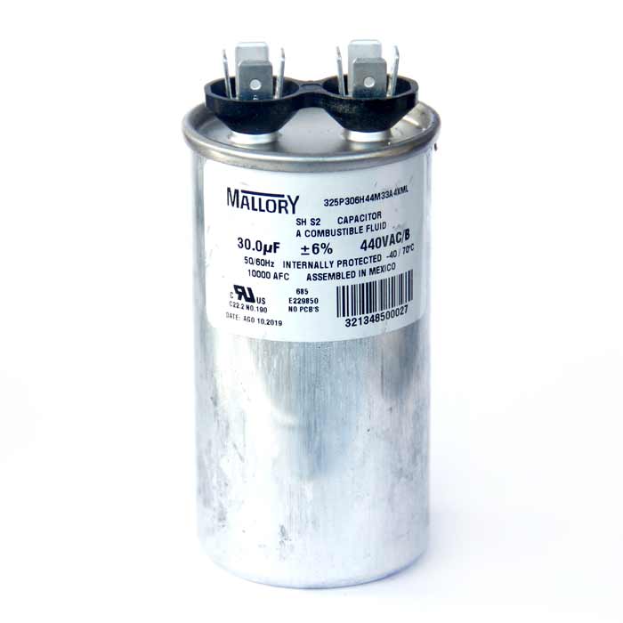 Capacitor Marcha 30mf 440v Mallory