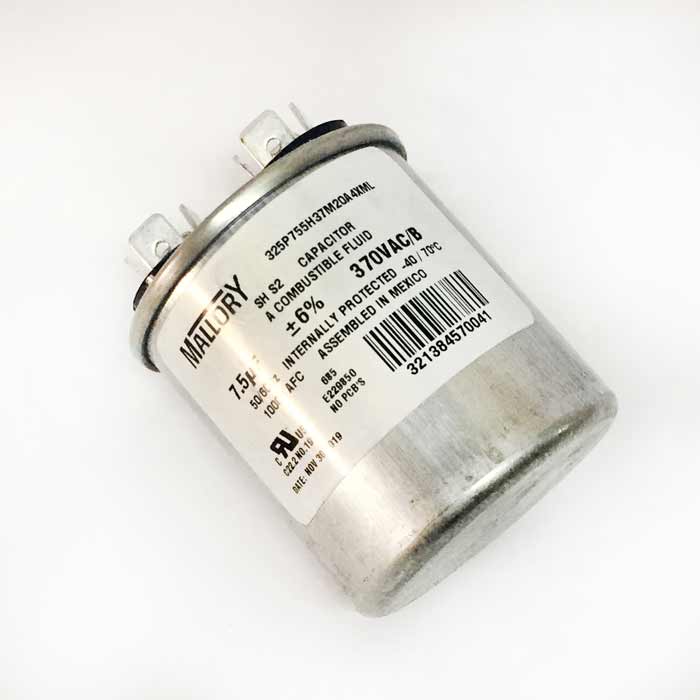 Capacitor Marcha 7.5mf 370v Mallory