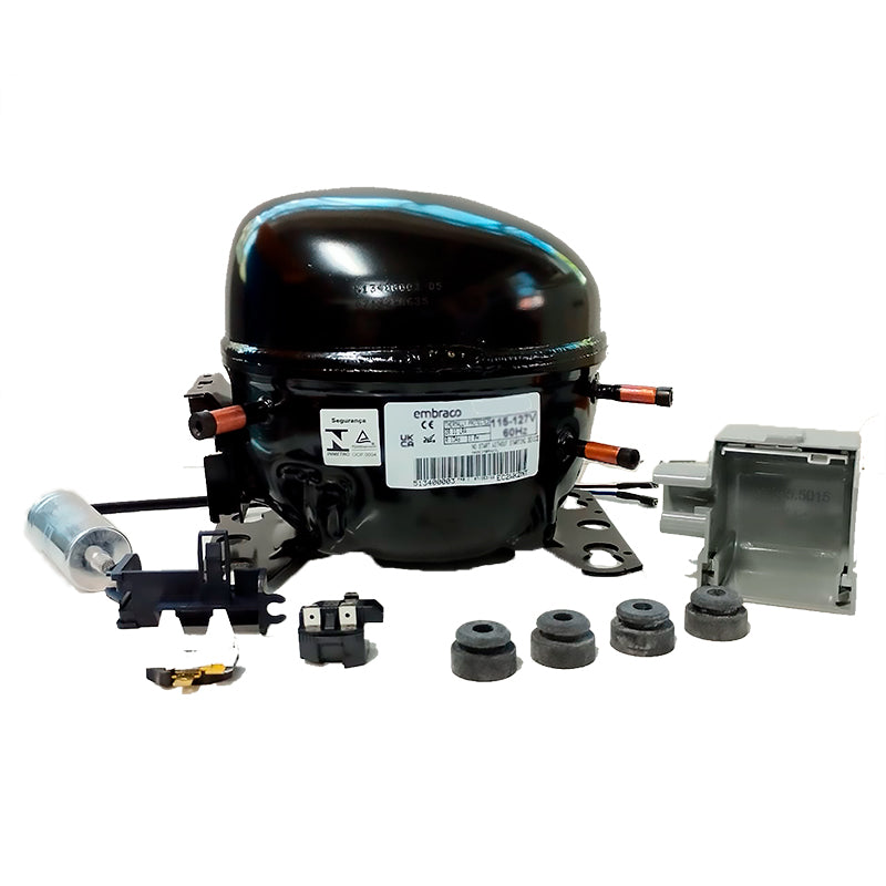 Compresor Embraco 1/4hp Baja/Med 110v R134 Emr80hlr