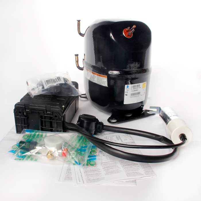 Compresor TecumsehE 1hp Baja 110v R404 Caj2446z