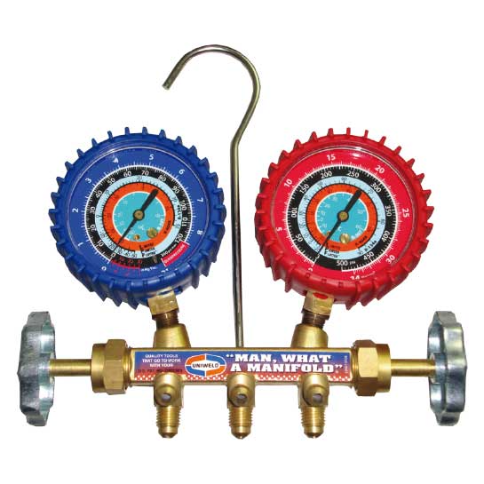 Juego De Manómetros Uniweld R404a, R507, R134a