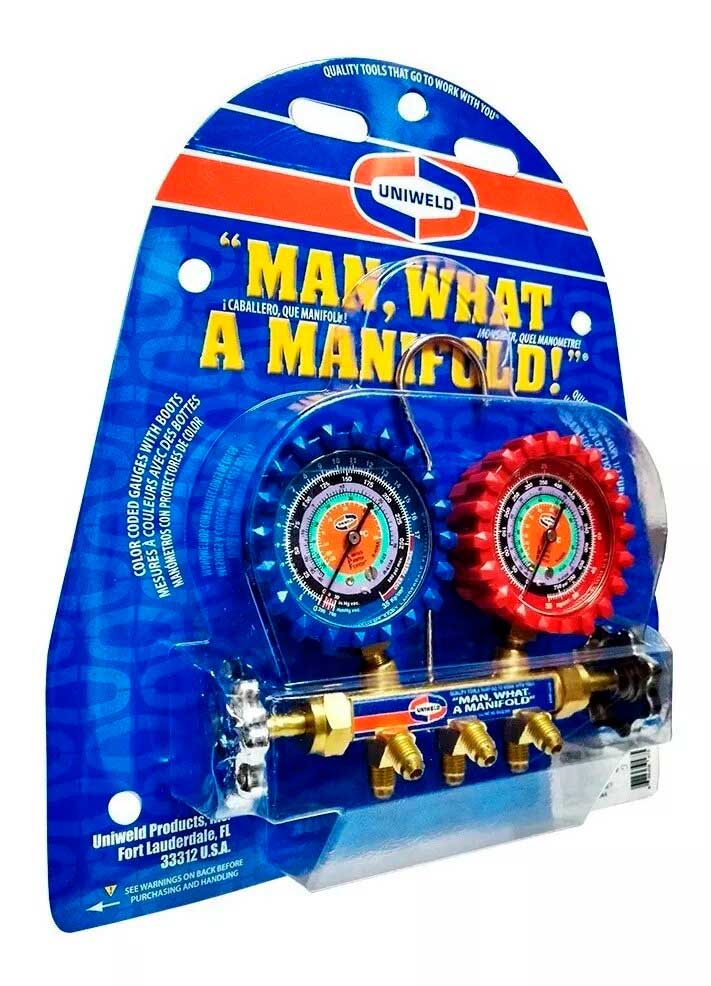 Juego De Manómetros Uniweld R410a/R22/R404