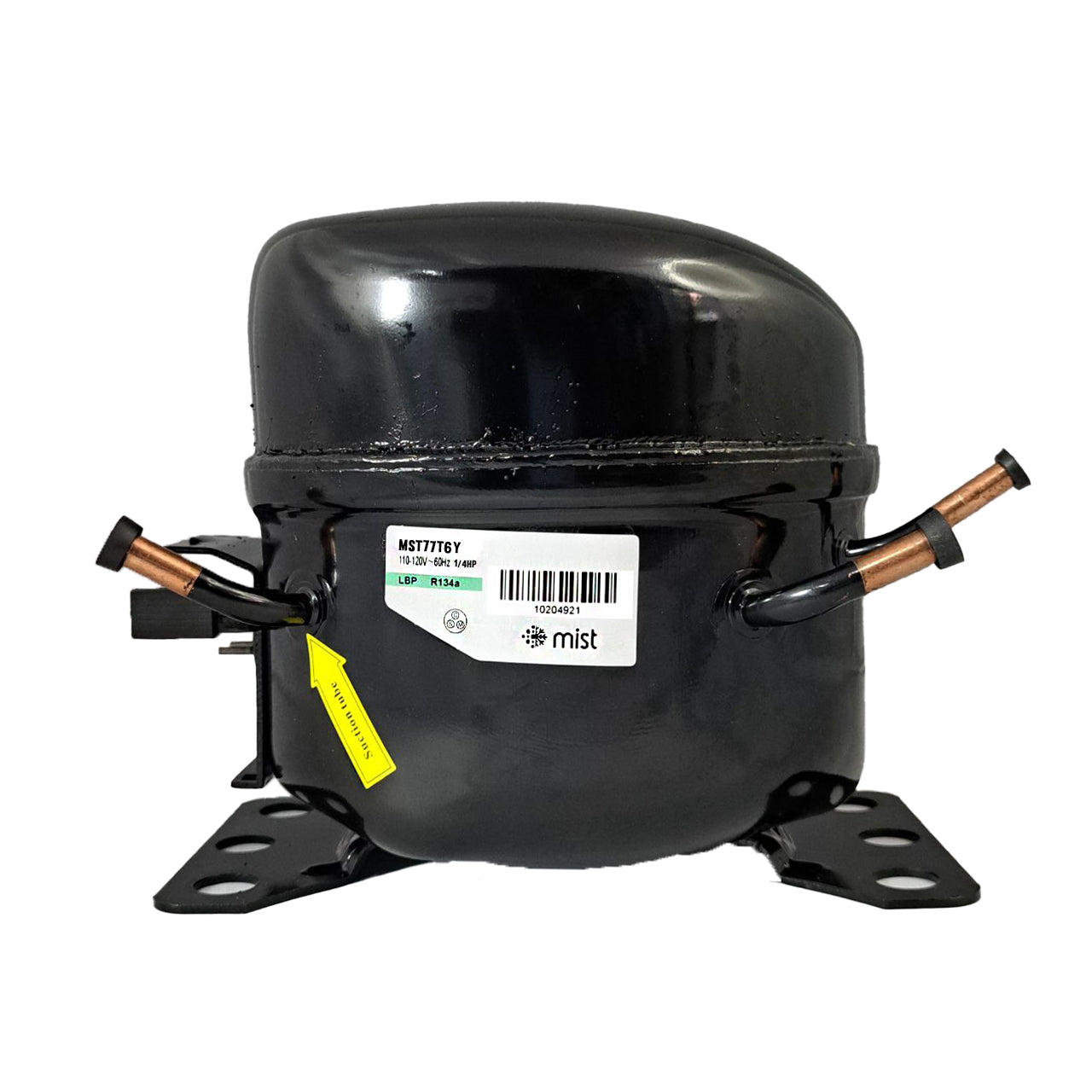 Compresor de Refrigeración Media-Baja 1/4hp Mist mst77t6y 110-120v R134